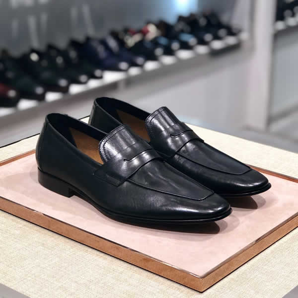 Berluti Shoes Mens Leather Handmade Luxury Office Wedding Party Original Design Black Casual Shoes Men